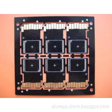 Copper Base 2 Layer FR4 Double Sided PCB Board / Black SD C